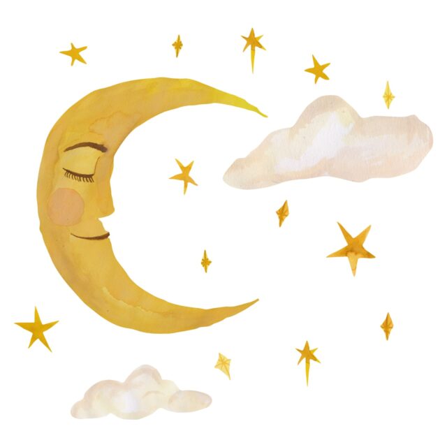 That's Mine - Wallsticker Moon - Multi