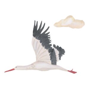 That's Mine - Wallsticker Stork Small - Multi