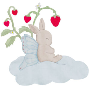 That's Mine Wallstickers - Strawberry dreams - 27 cm - Beige