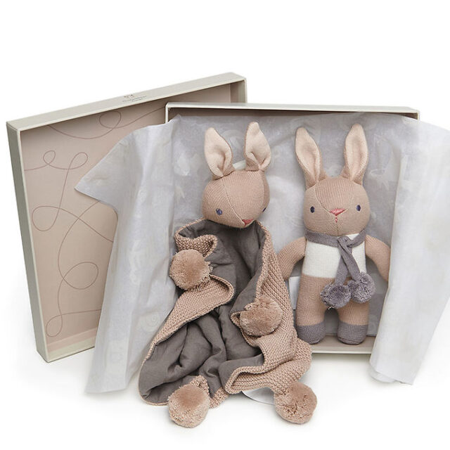 ThreadBear Gavesæt - Brun Kaninrangle og Sutteklud