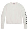 Tommy Hilfiger Bluse - Strik - Monotype - Ancient White