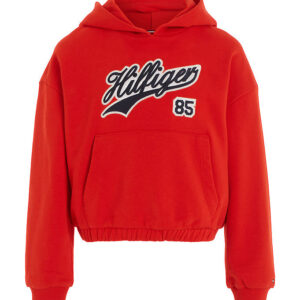 Tommy Hilfiger Hættetrøje - Hilfiger Script - Fierce Red