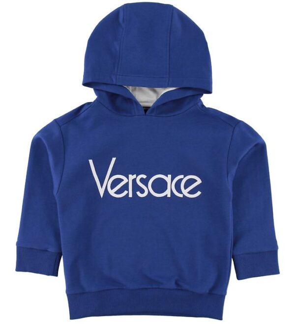 Versace Hættetrøje - Blå/Hvid m. Logo
