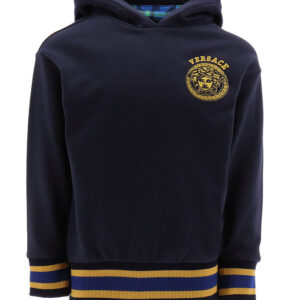 Versace Hættetrøje - Navy m. Guld/Blåternet