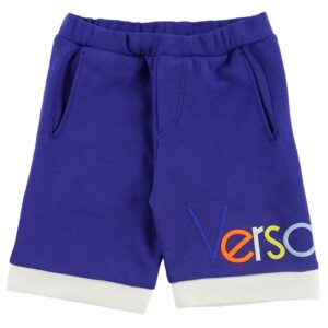 Young Versace Shorts - Sweat - Blå m. Tekst
