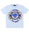 Young Versace T-shirt - Lyseblå m. Logo/Stjerner