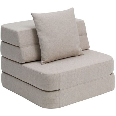 by KlipKlap Foldesofa - 3 Fold Single - 70 cm - Beige/Sand