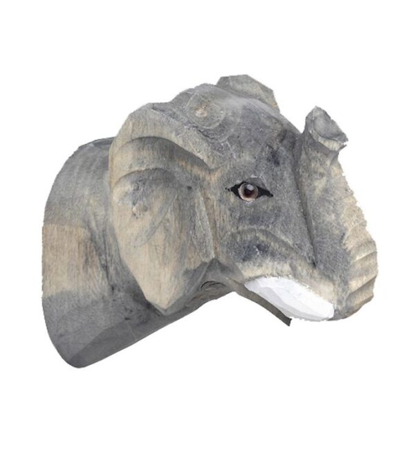 ferm Living Knage - Håndskåret Træ - 9,5x9,5x5 cm - Elefant