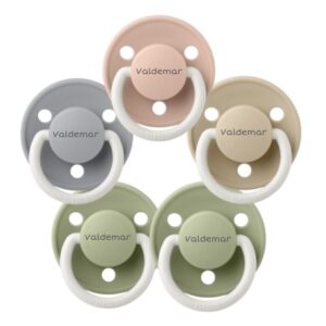 Bibs De Lux Night, Str. 1 (0-6 Mdr.) , Rund - Latex, Sutter Med Navn, 5-pak