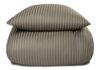 Dobbelt sengetøj i 100% Bomuldssatin - 200x220 cm - Oliven ensfarvet sengesæt - Borg Living sengelinned