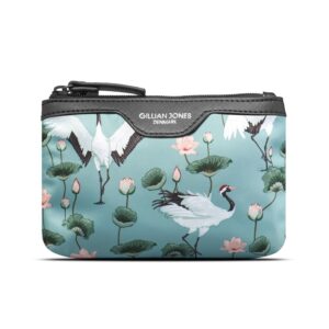 Gillian Jones - Makeup purse in Crane Dance Print - Toilettaske