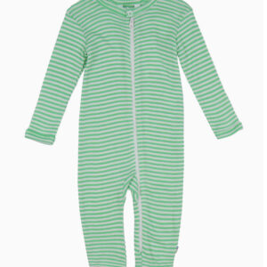 Joha Heldragt - Rib - Uld/Silke - Off White/Grøn