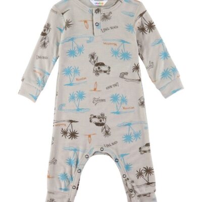 Joha Heldragt - Uld/Silke - Beige m. Print