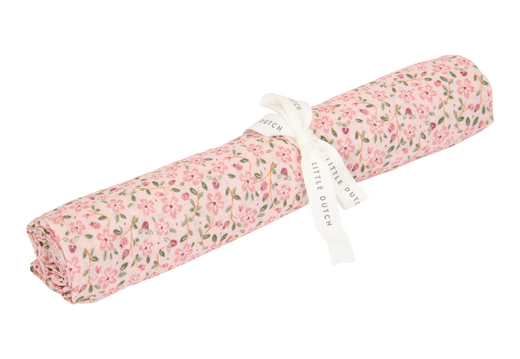 Little Dutch - Svøb muslin Fairy Floral - Pink - 120 x 120 cm