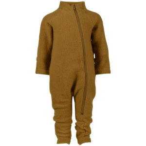 Mikk-Line - Køredragt Wool Baby Suit - Golden Brown - 80