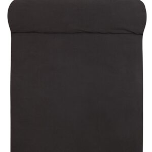 Økologisk sengetøj 200x220 cm - 100% Stenvasket bomuld - HØIE of Scandinavia Frøya sort dobbelt sengesæt