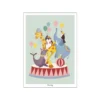 Plakat Lille Cirkus børneplakat lysegrøn 50x70