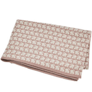 Smallstuff Babytæppe - Uld - 80x100 cm - Rabbits - Powder