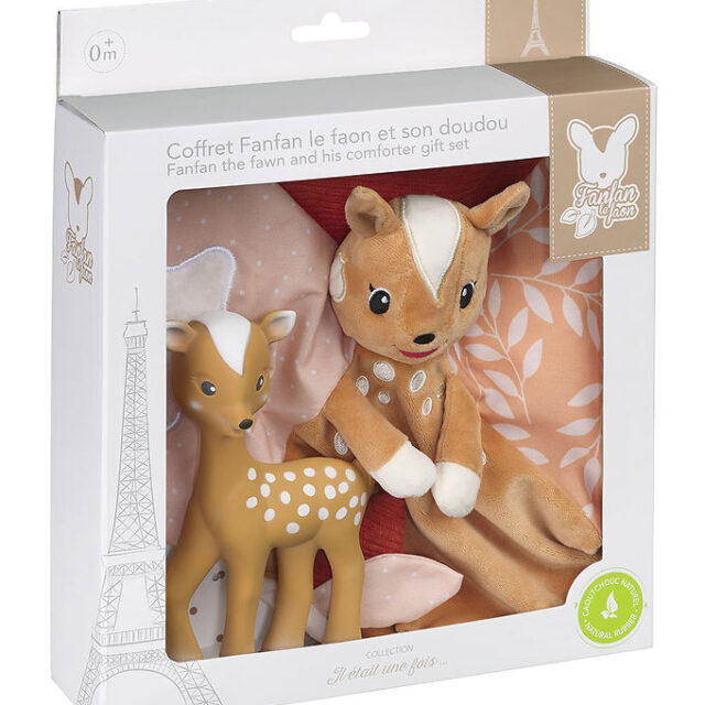 Sophie la Girafe Gaveæske - Nusseklud/Bambi