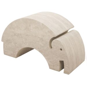 bObles Elefant - Marble Nature - Stor - 55x24x32 cm - Smoke