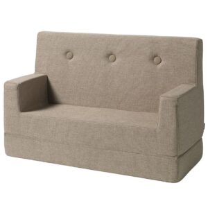 by KlipKlap Sofa - Kids Sofa - 100 cm - Sand/Sand