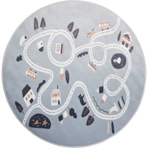 Alice & Fox Gulvtæppe Racerbane 120, Grå