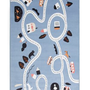 Alice & Fox Gulvtæppe Racerbane, Dusty Blue