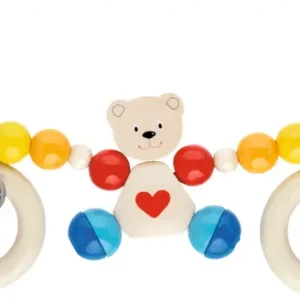 Barnevognskæde med bjørn og hjerter