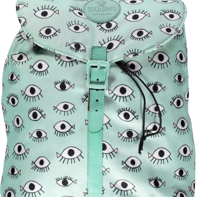 Beach & Bandits Rygsæk O my, Fish eye, Grøn