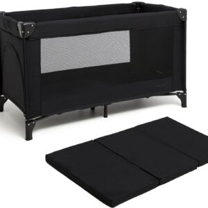 Beemoo CARE QuickFold Weekendseng inkl. Madras, Black