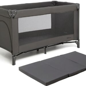 Beemoo CARE QuickFold Weekendseng inkl. Madras, Slate