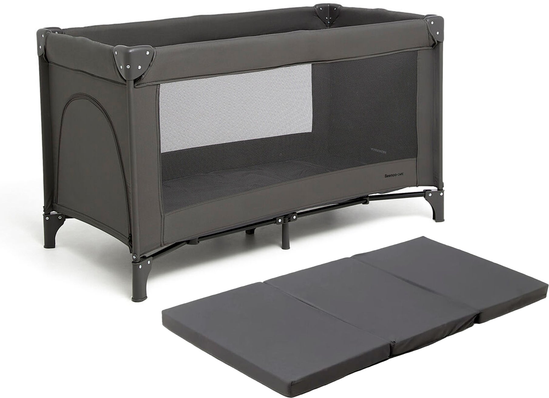 Beemoo CARE QuickFold Weekendseng inkl. Madras, Slate