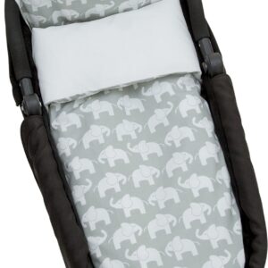 Borganäs Sengesæt Tremmeseng Elefant 70x80, Grå