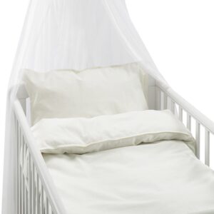 Borganäs Sengesæt Tremmeseng Humble 100 x 130 2-delt, Hvid