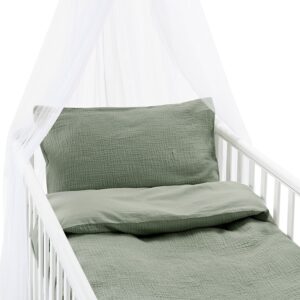 Borganäs Sengesæt Tremmeseng Rolling 100 x 130 2-delt, Grøn