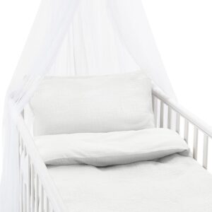 Borganäs Sengesæt Tremmeseng Rolling 100 x 130 2-delt, Hvid