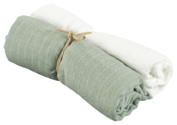Borganäs Stofble 70x70 2-pak, Grøn