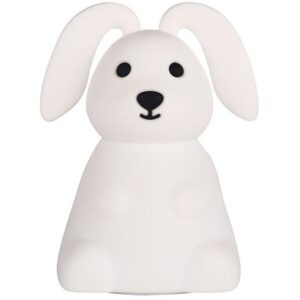CarloBaby Bunny Floppy Ears LED Natlampe, Hvid, Børnelampe