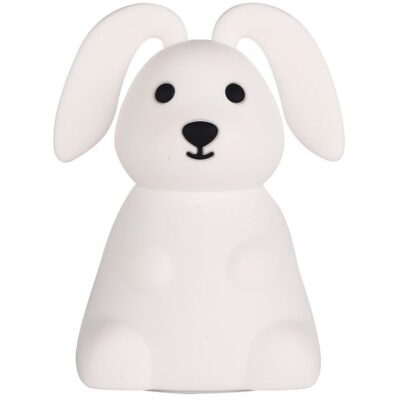 CarloBaby Bunny Floppy Ears LED Natlampe, Hvid, Børnelampe