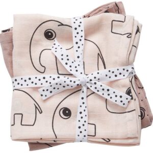 Done By Deer Contour Stofble 2-pak 70x70 cm, Lyserød