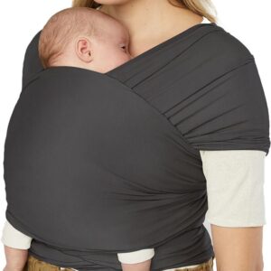 Ergobaby Aura Wrap Knit Strækvikle, Soft Black