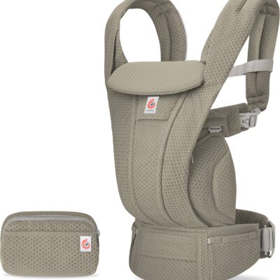 Ergobaby Omni Deluxe Bæresele Mesh, Soft Olive