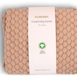 FILIBABBA Strikket Stofble, Ivory Cream