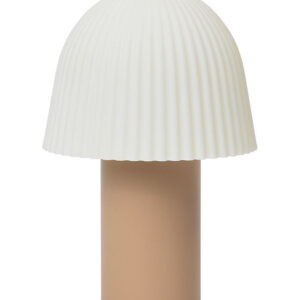 Ferm Living Lampe - Bærbar - Rosa/Hvid