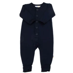 Heldragt i navy med tryllefod i 100% merino uld