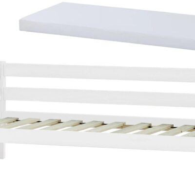 Hoppekids ECO Comfort Juniorseng med Skummadras 70x160, Hvid, Børnesenge