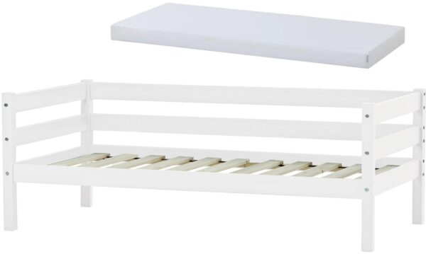 Hoppekids ECO Comfort Juniorseng med Skummadras 70x160, Hvid, Børnesenge