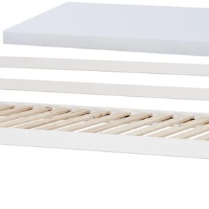 Hoppekids ECO Dream Juniorseng med Skummadras 90x200, Hvid, Børnesenge