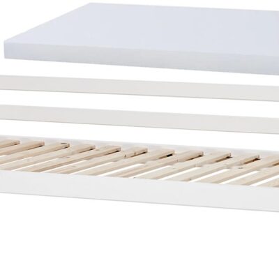 Hoppekids ECO Dream Juniorseng med Skummadras 90x200, Hvid, Børnesenge