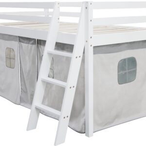 JLY TILDA Juniorseng m Sengegardin 90x190, Hvid, Børnesenge